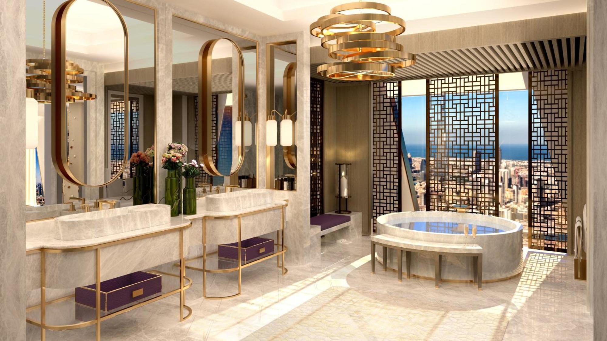 Hotel Mandarin Oriental Downtown, Dubai Exterior foto