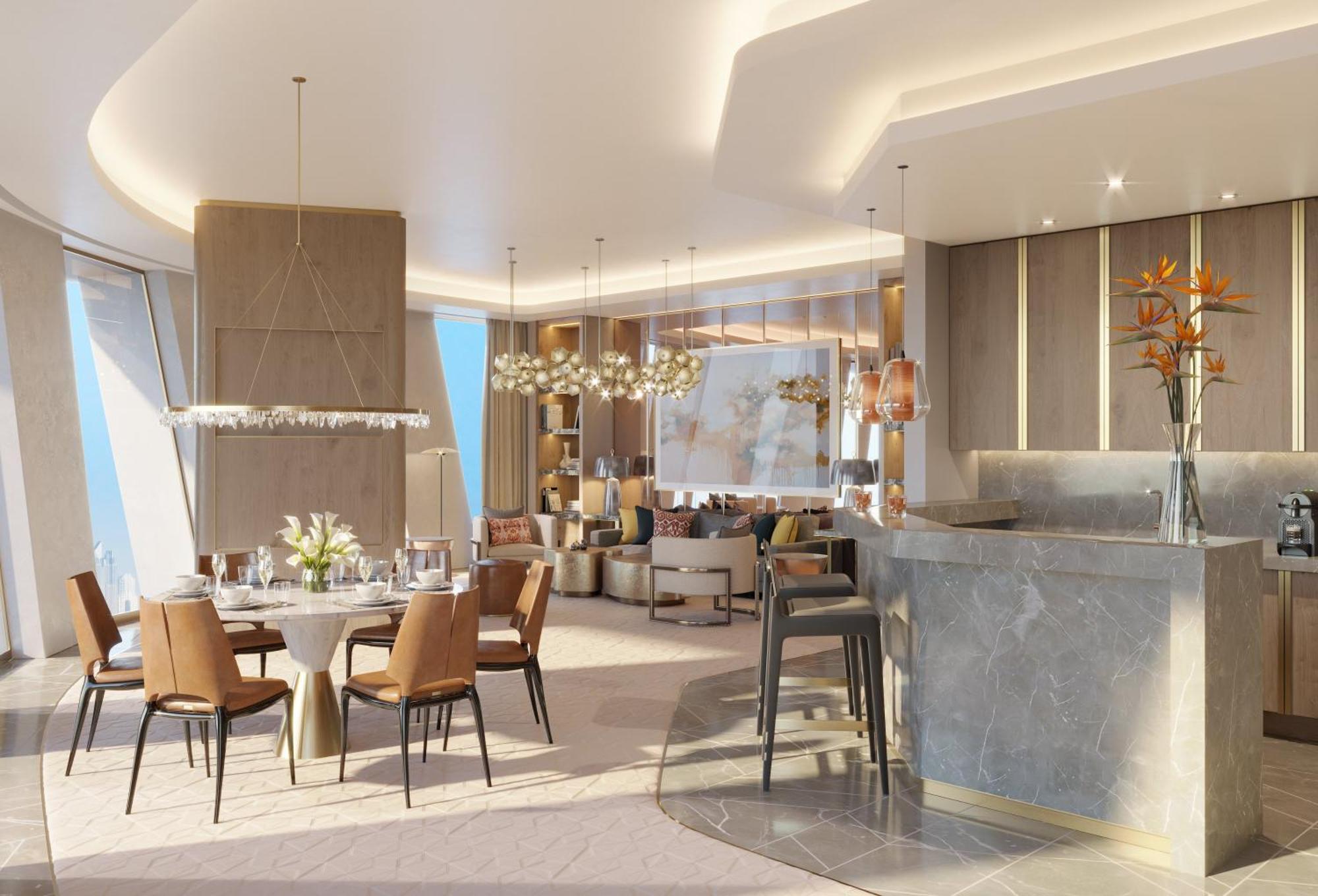 Hotel Mandarin Oriental Downtown, Dubai Exterior foto